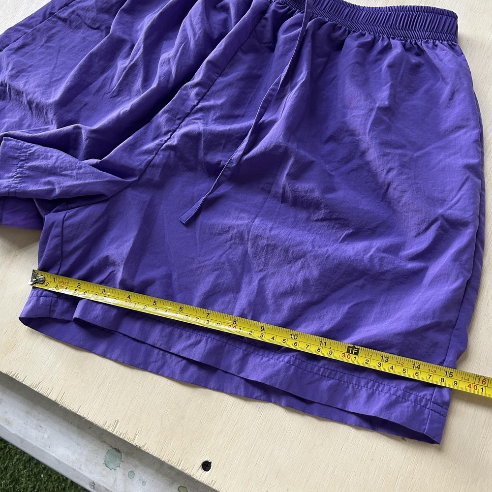 Swim 365 Swim Shorts Womens Large Purple Nylon Drawstring Elastic Waist Beach - Picture 5 of 10